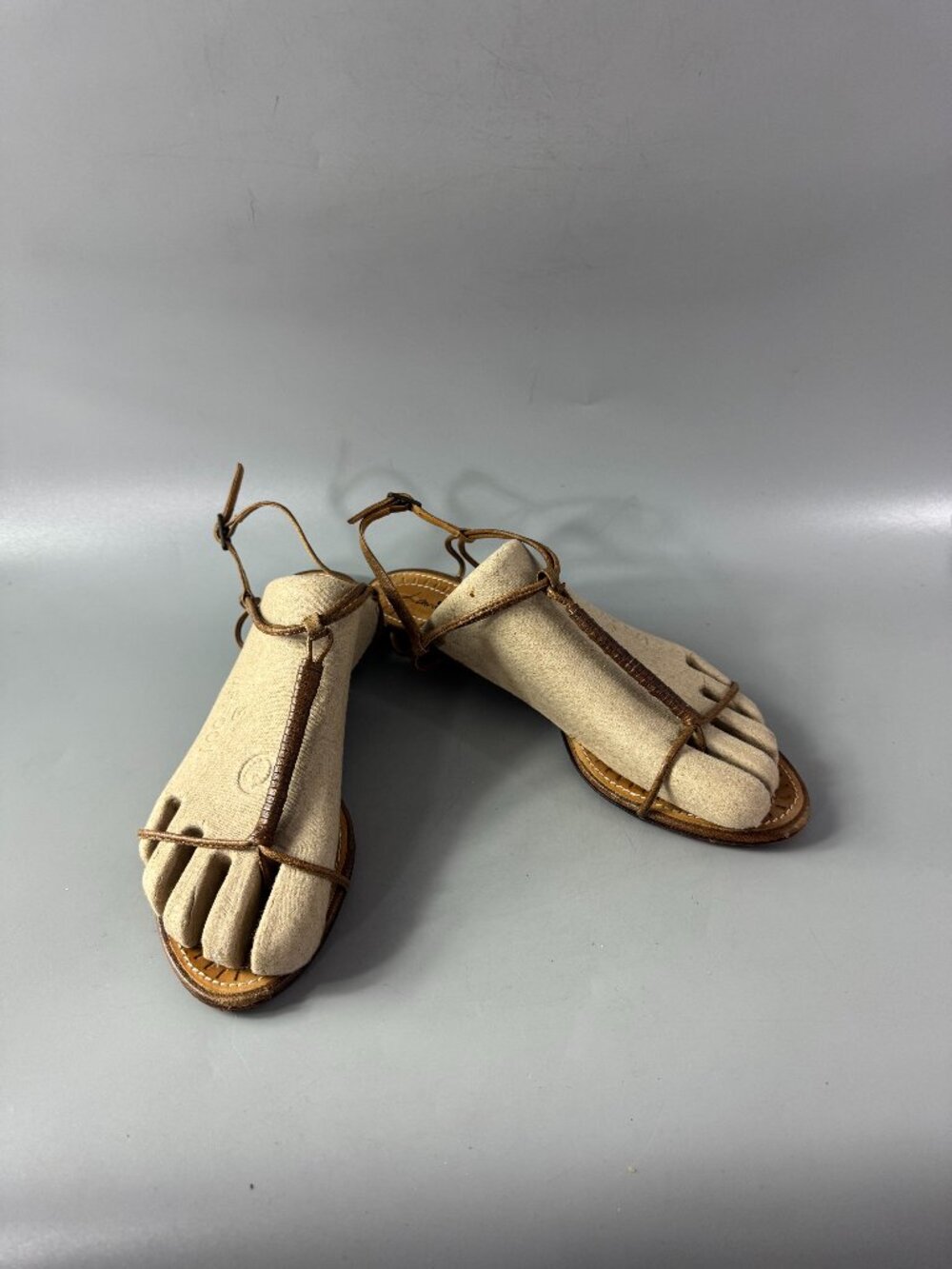 Lanvin 2011 Brown Leather Strappy Sandal, Size 40.5